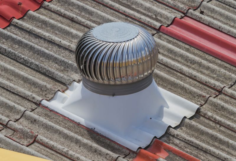 Attic Vent with Turbine Vents